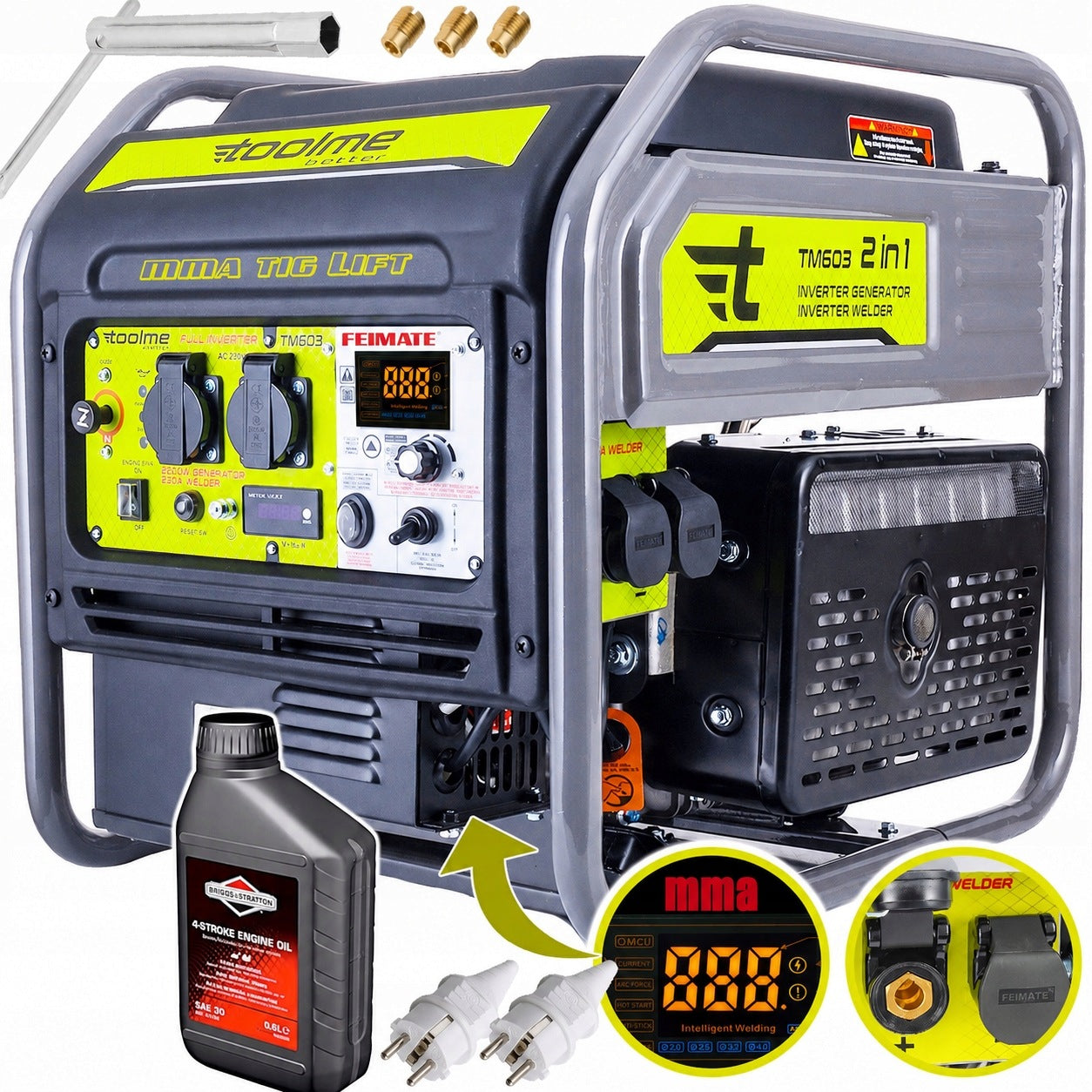 INVERTER GENERATOR SET Silent Copper AVR TOOLME TM603 WELDER