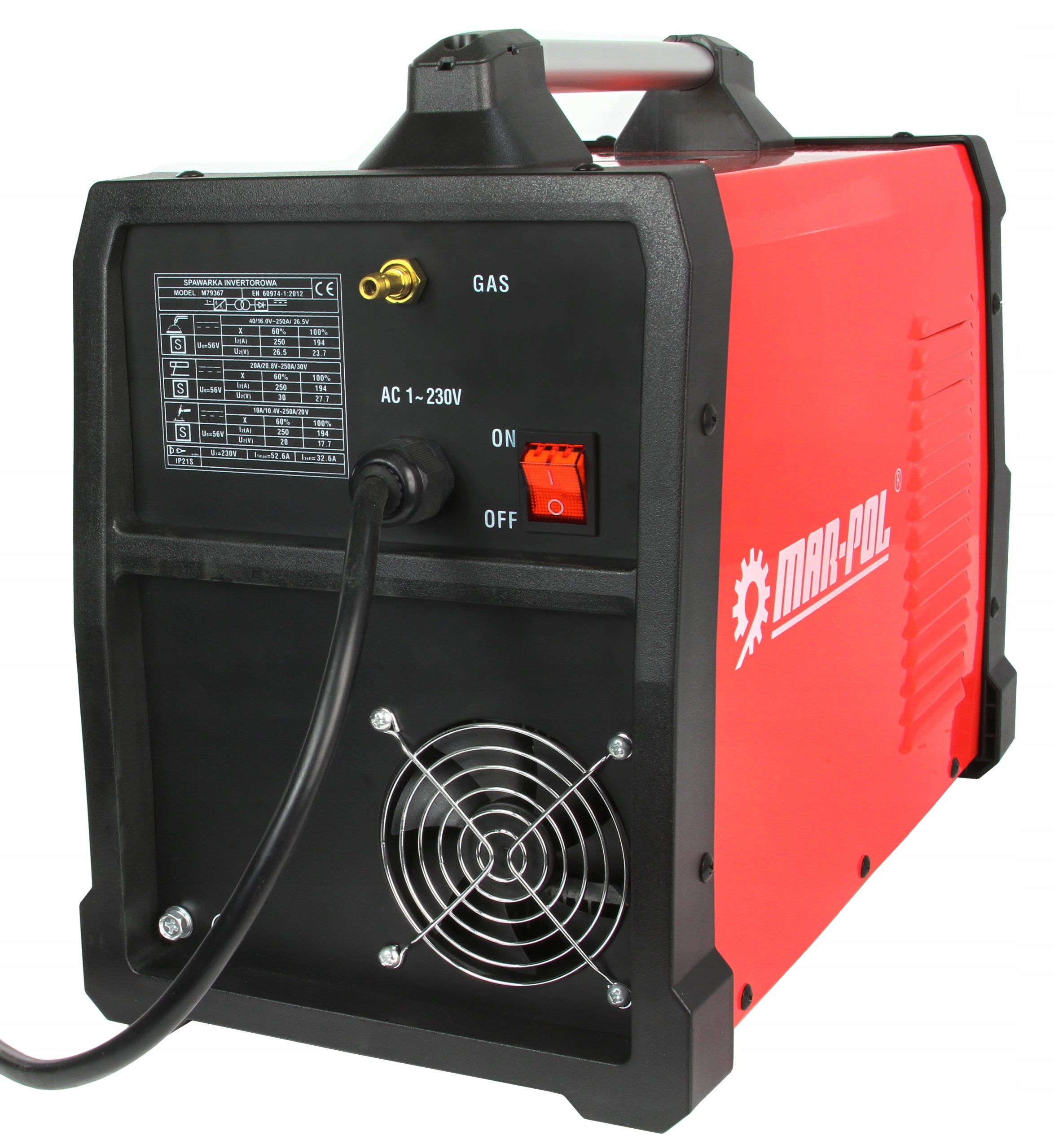 INVERTER WELDER 250A MIGOMAT MIG MMA TIG 3 IN 1 GAS Welding range 30–250 A