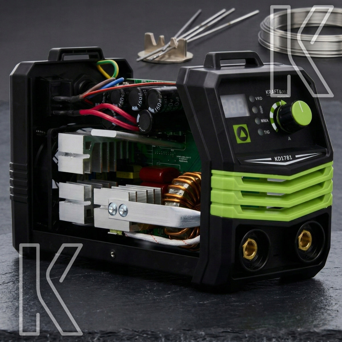 INVERTER WELDER 330A MMA TIG LIFT VRD 230V/50Hz SET + MASK STRONG Model SPAWARKA INWERTOROWA PRZYŁBICA 330A MMA
