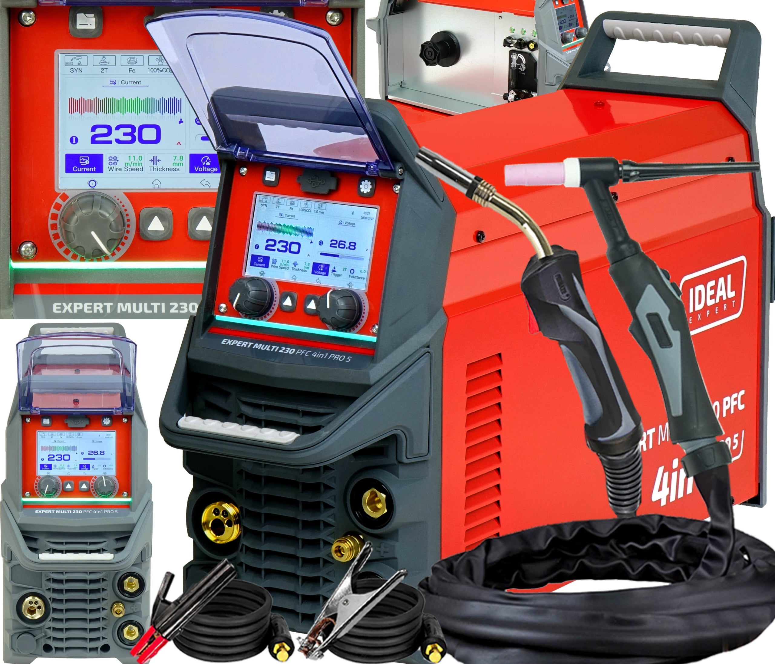 INVERTER WELDER MIG TIG HF AC/DC IDEAL EXMULTI 230 PFC 4in1 Pro5 SYN