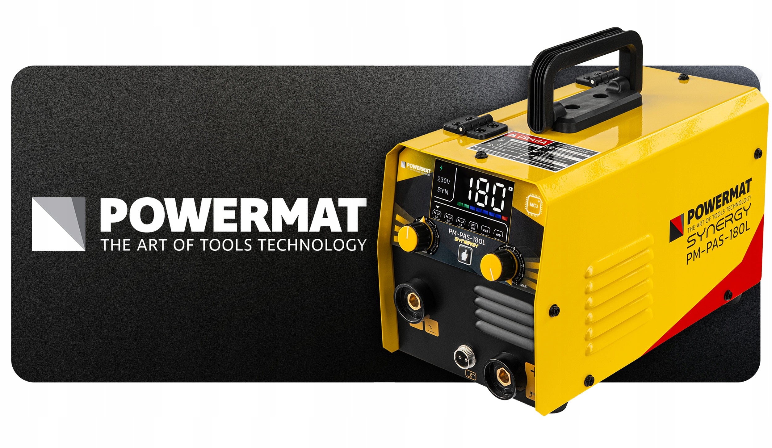 INVERTER WELDER MIGOMAT FCAW FLUX MMA TIG-LIFT 180A SYNERGY 2x WIRE Manufacturer code PM1545
