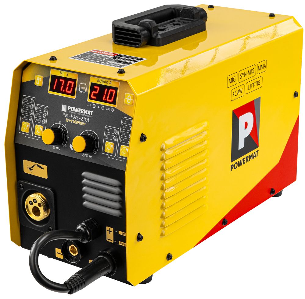 INVERTER WELDER MIGOMAT IGBT MIG/MAG MMA TIG LIFT FLUX 210A LCD 8,5kVA Brand Powermat
