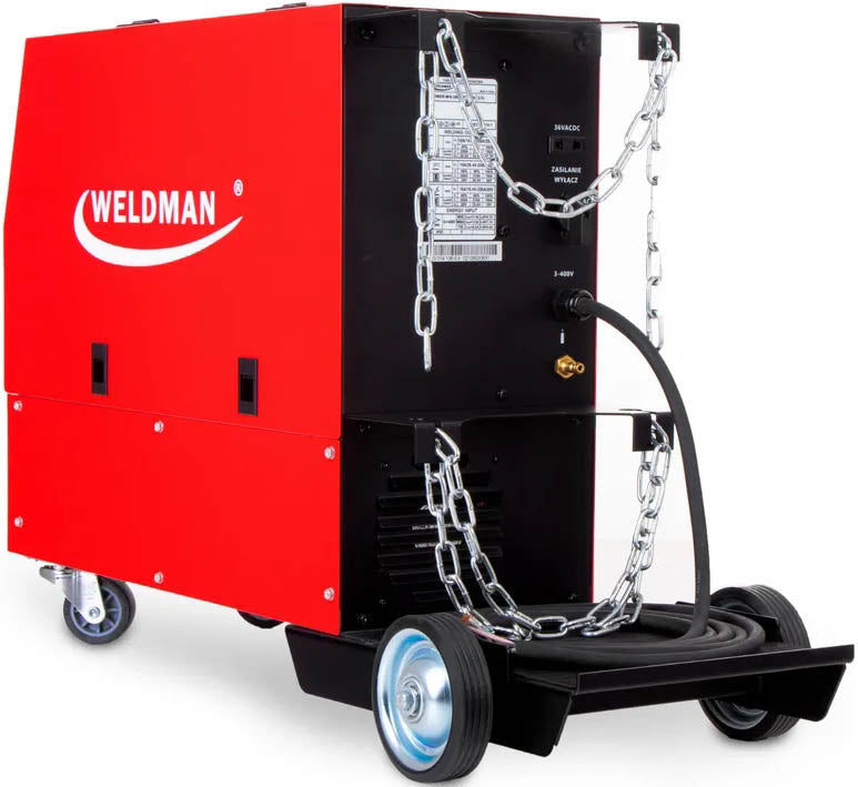 INVERTER WELDER MIGOMAT WELDMAN POWER MIG 280 LCD 4x4 SYNERGY 400V Manufacturer code SPAWARKA POWER MIG 280 LCD