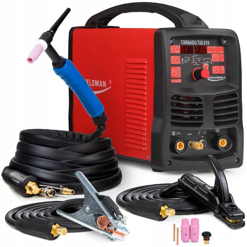 INVERTER WELDER TORNADO TIG 210 AC/DC HF PULSE WELDMAN 103037