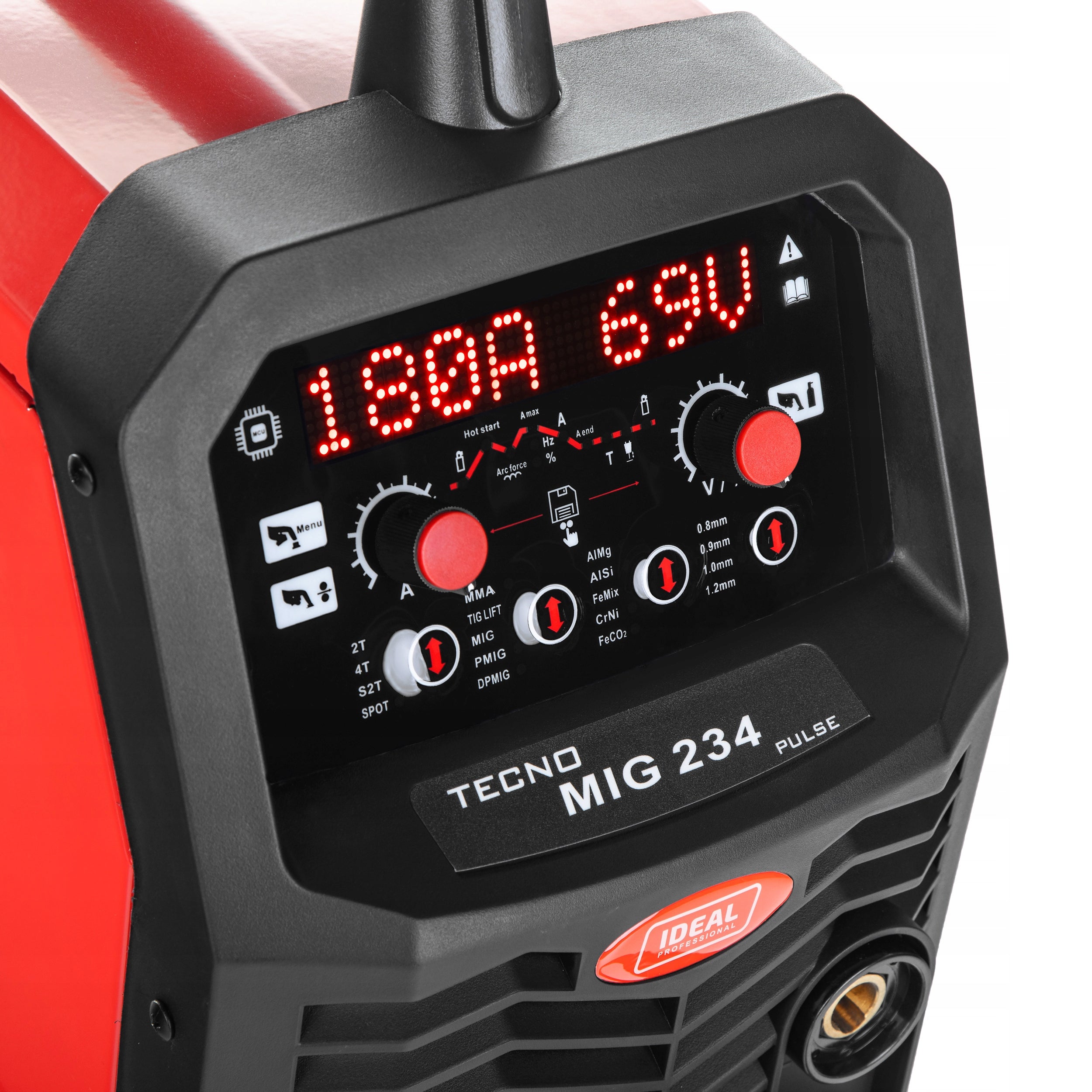 INVERTER WELDING MACHINE IDEAL MIG 234 PULSE MAG MMA TIG SYNERGY ALUMINIUM 200A Brand IDEAL