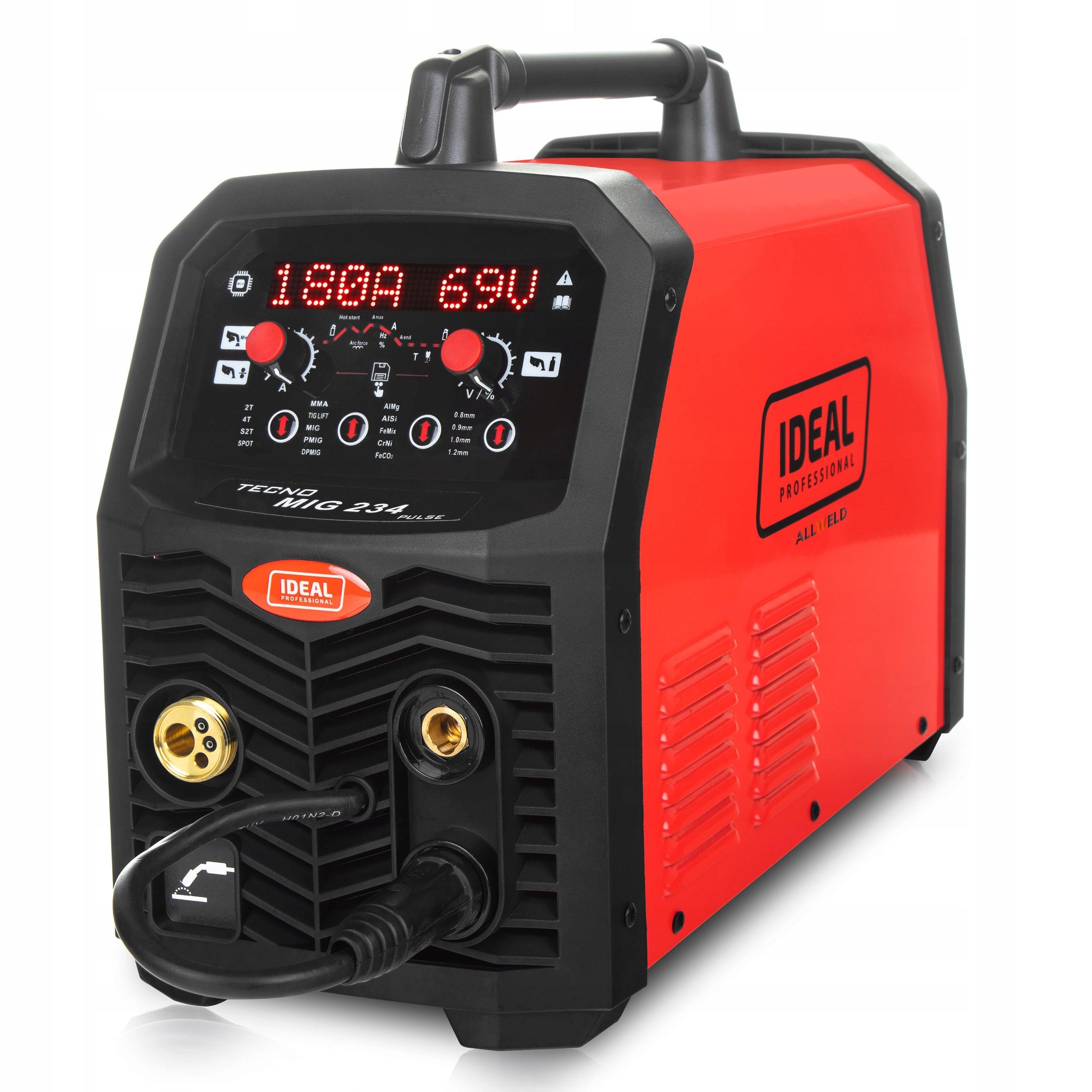 INVERTER WELDING MACHINE IDEAL MIG 234 PULSE MAG MMA TIG SYNERGY ALUMINIUM 200A EAN (GTIN) 5903991108425