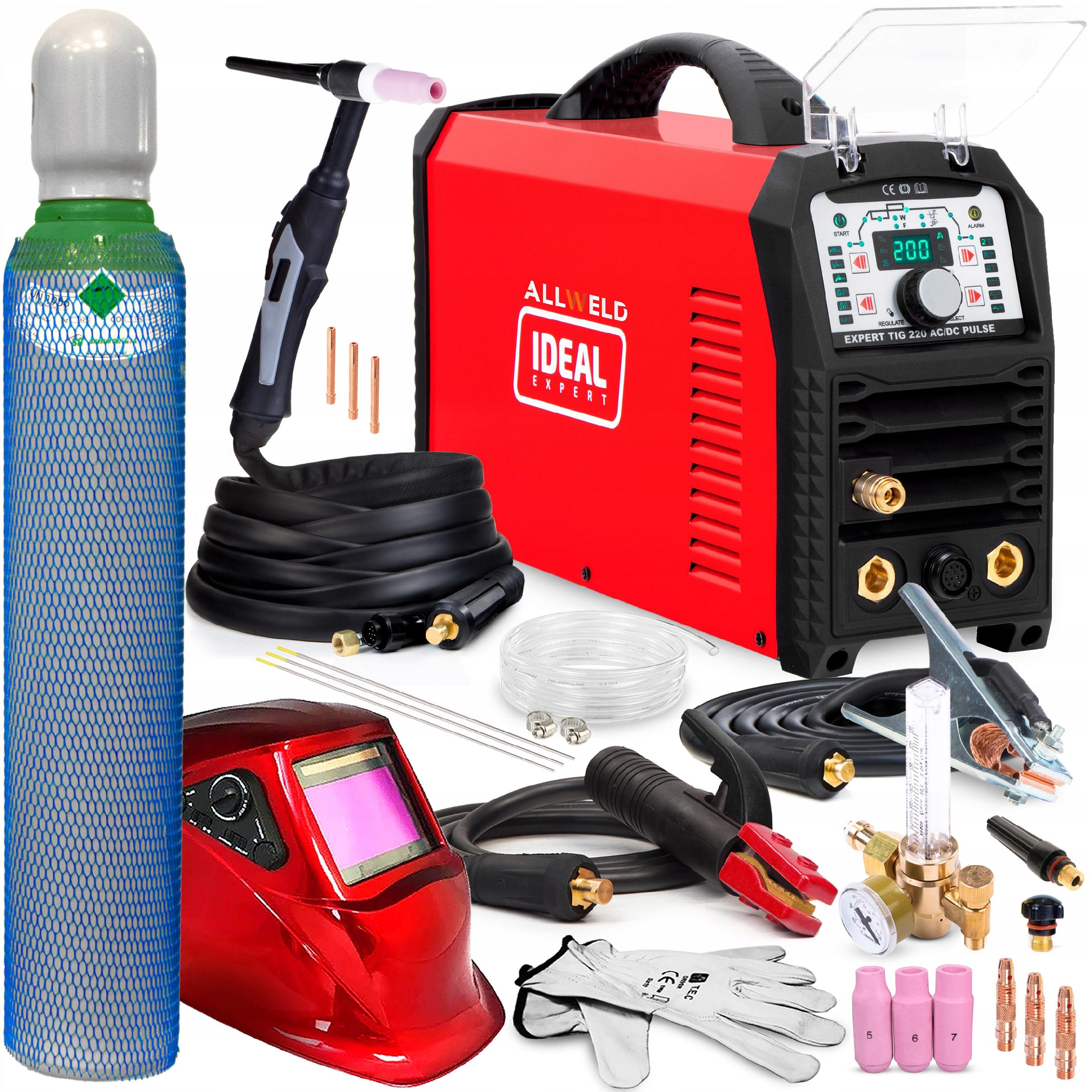 INVERTER WELDING MACHINE IDEAL TIG 220 AC/DC PULSE MMA 200A ALUMINIUM IGBT HF
