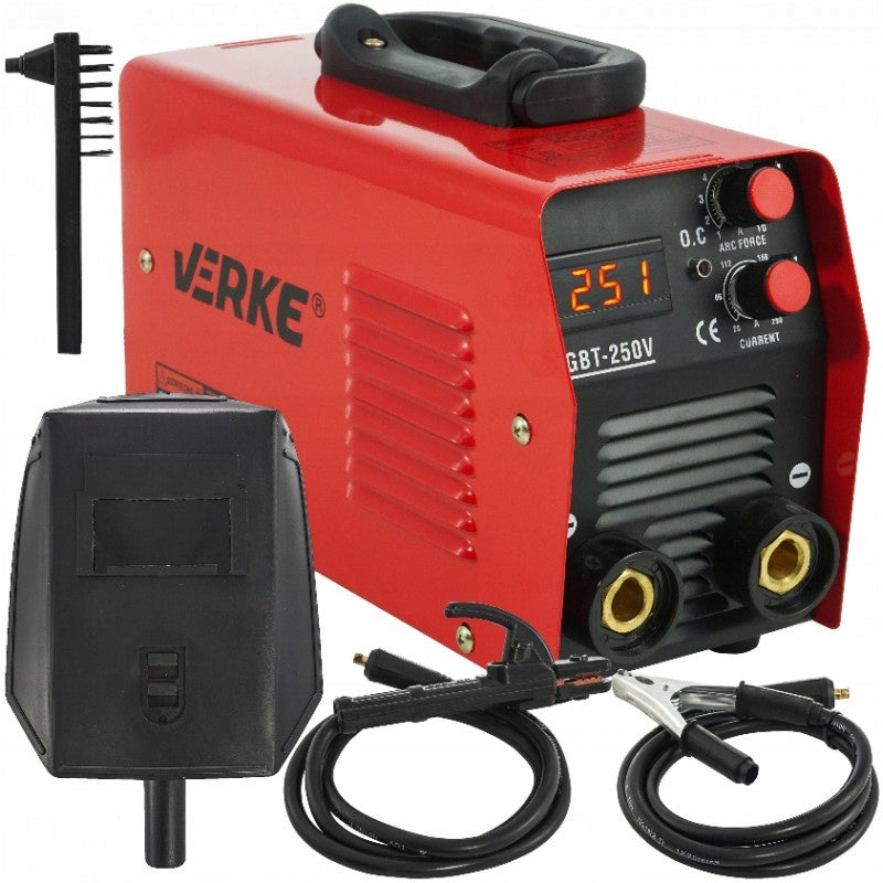 INVERTER WELDING MACHINE IGBT-250V MMA 250A LCD VERKE V75004