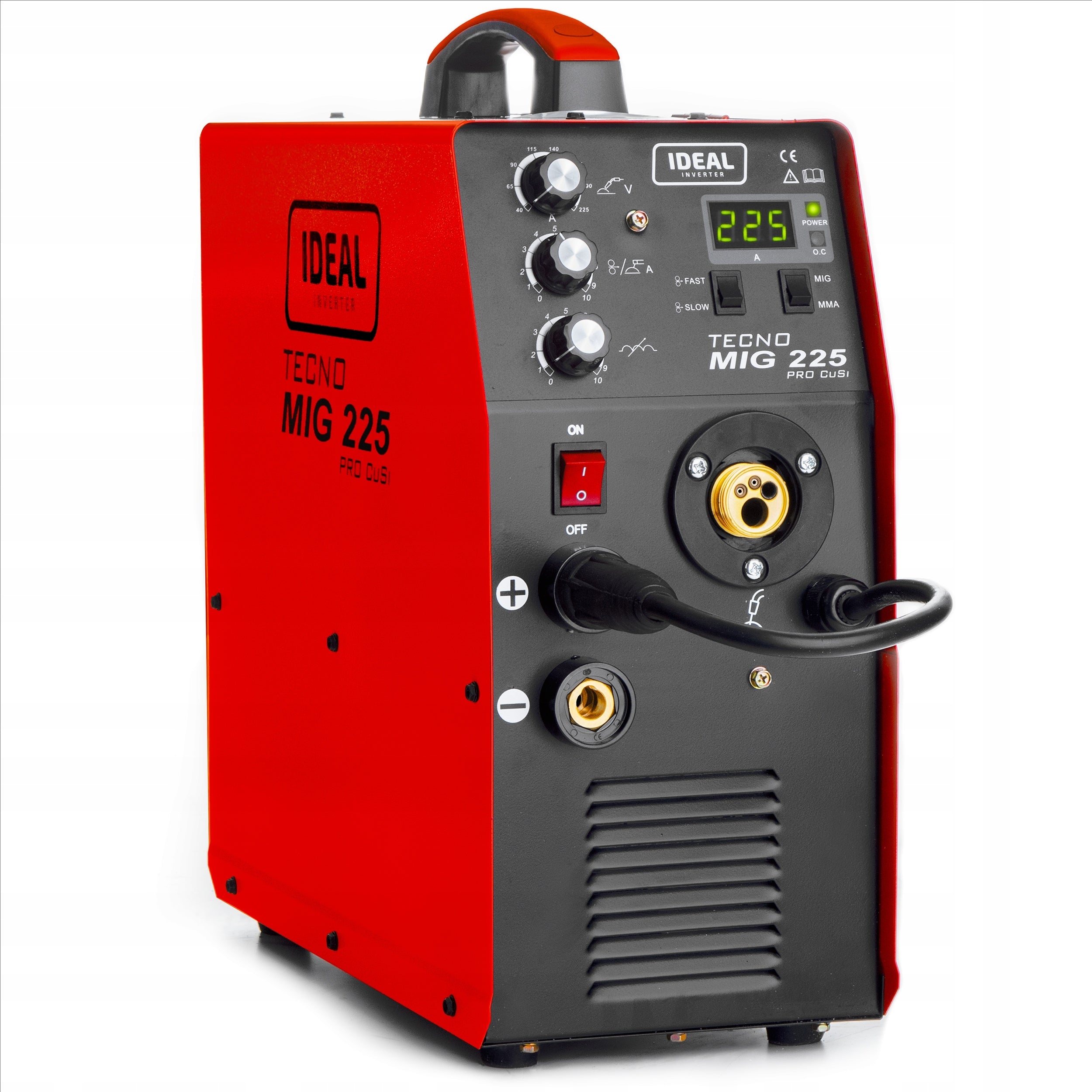 INVERTER WELDING MACHINE INVERTER IDEAL MIG 225 PRO MAG MMA TIG ALU 225A 230V Brand IDEAL