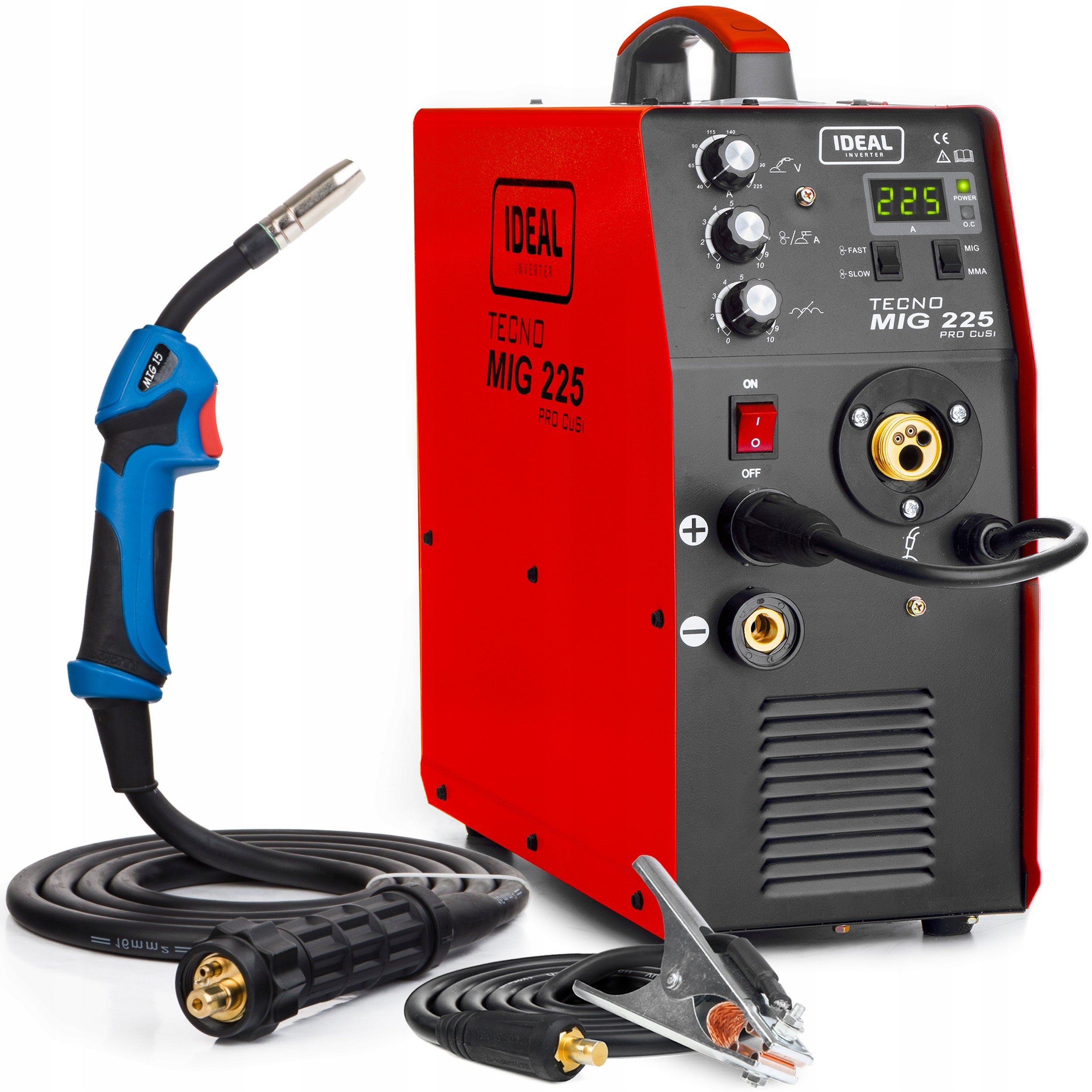 INVERTER WELDING MACHINE INVERTER IDEAL MIG 225 PRO MAG MMA TIG ALU 225A 230V