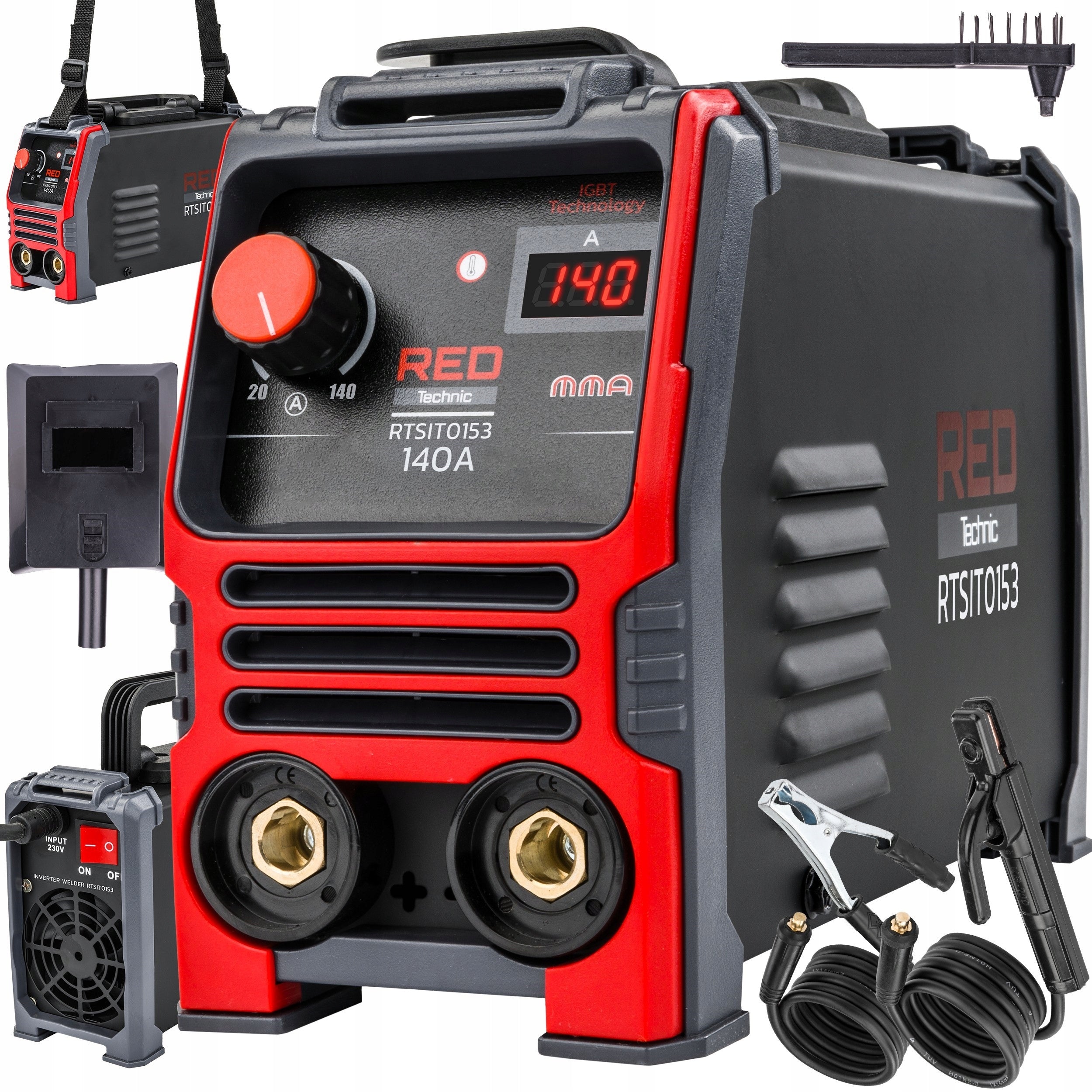 INVERTER WELDING MACHINE INVERTER LCD MMA IGBT HOT START ANTI STICK MASK