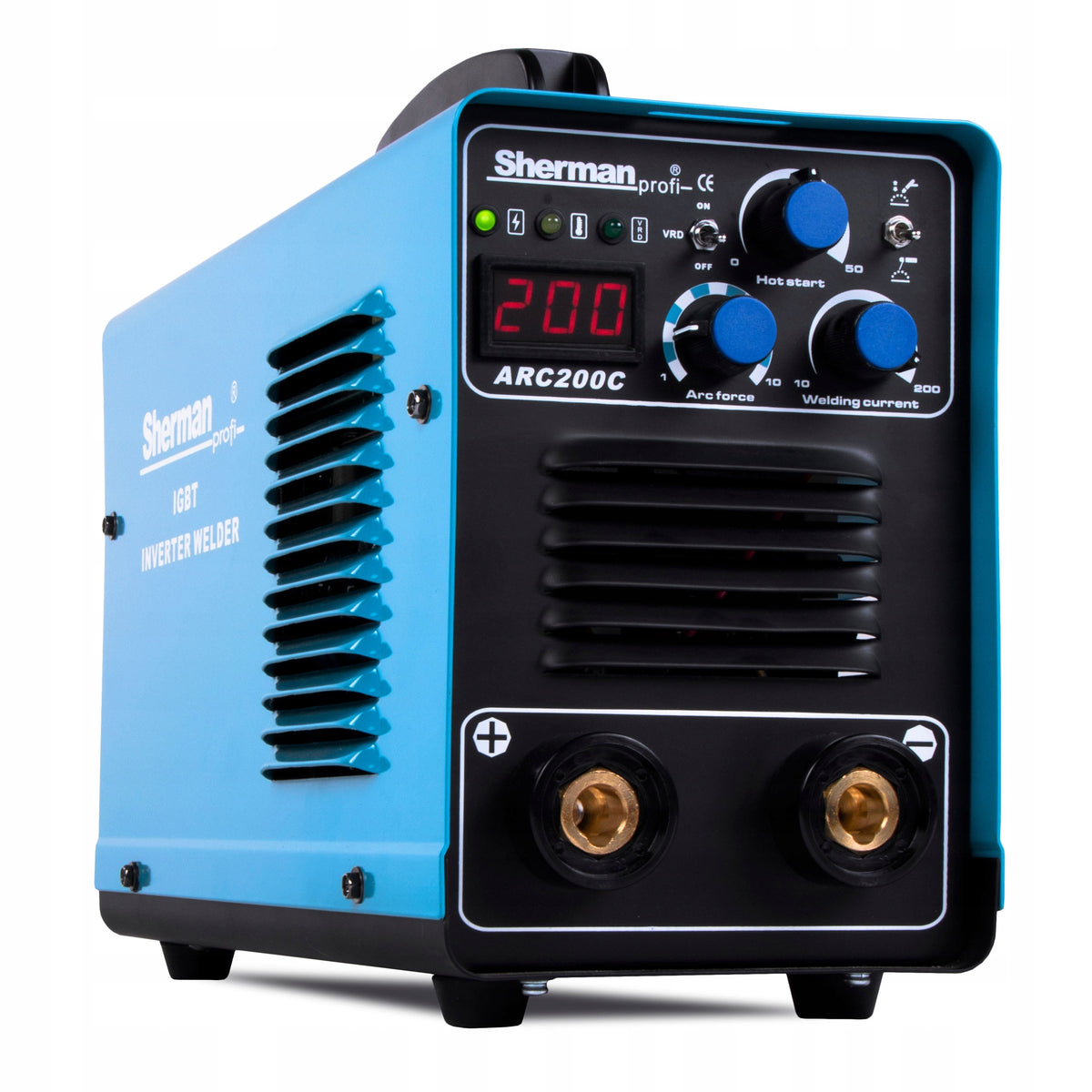 INVERTER WELDING MACHINE INVERTER SHERMAN ARC 220C MMA TIG 230V 200A IGBT ALU Brand Sherman