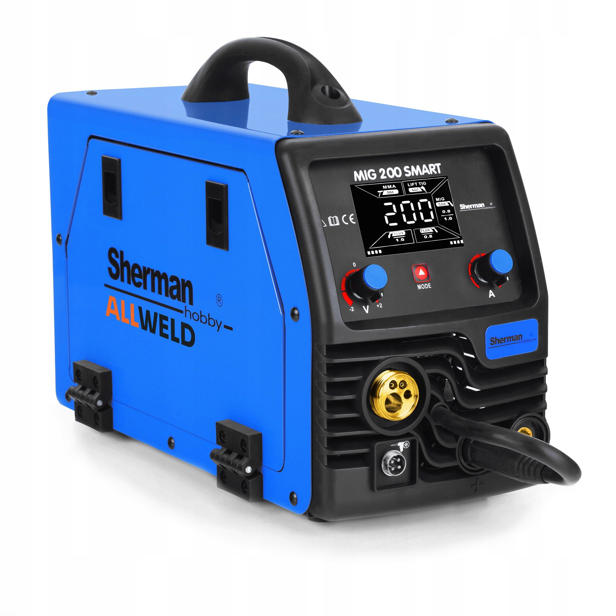 INVERTER WELDING MACHINE INVERTER SHERMAN MIG 200 SMART MMA TIG 200A 230V 3IN1 Manufacturer code 7812762 MAPL-15