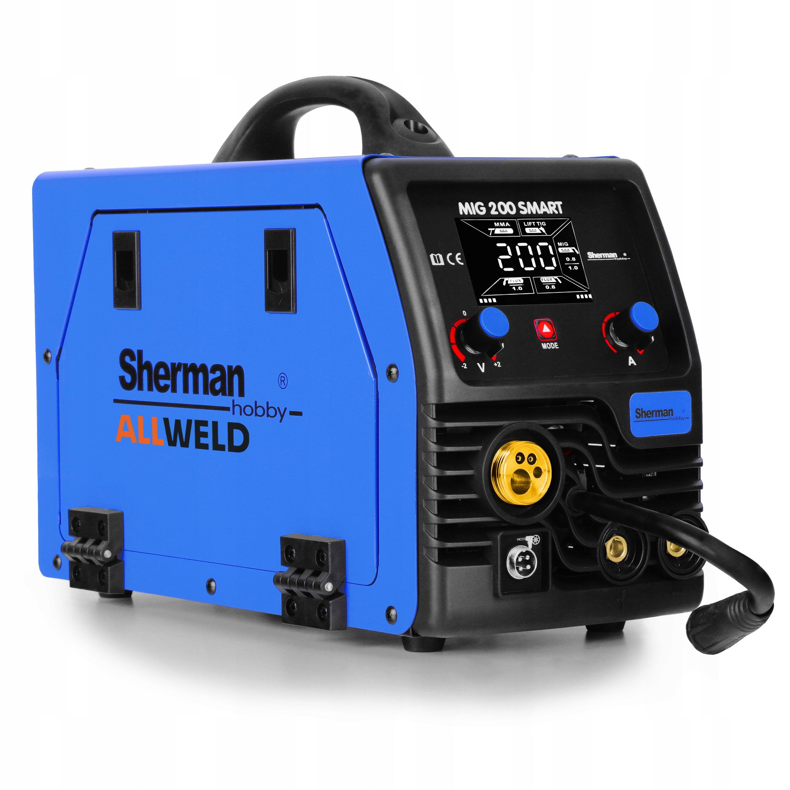 INVERTER WELDING MACHINE INVERTER SHERMAN MIG 200 SMART MMA TIG 200A 230V 3IN1 Packaging status original