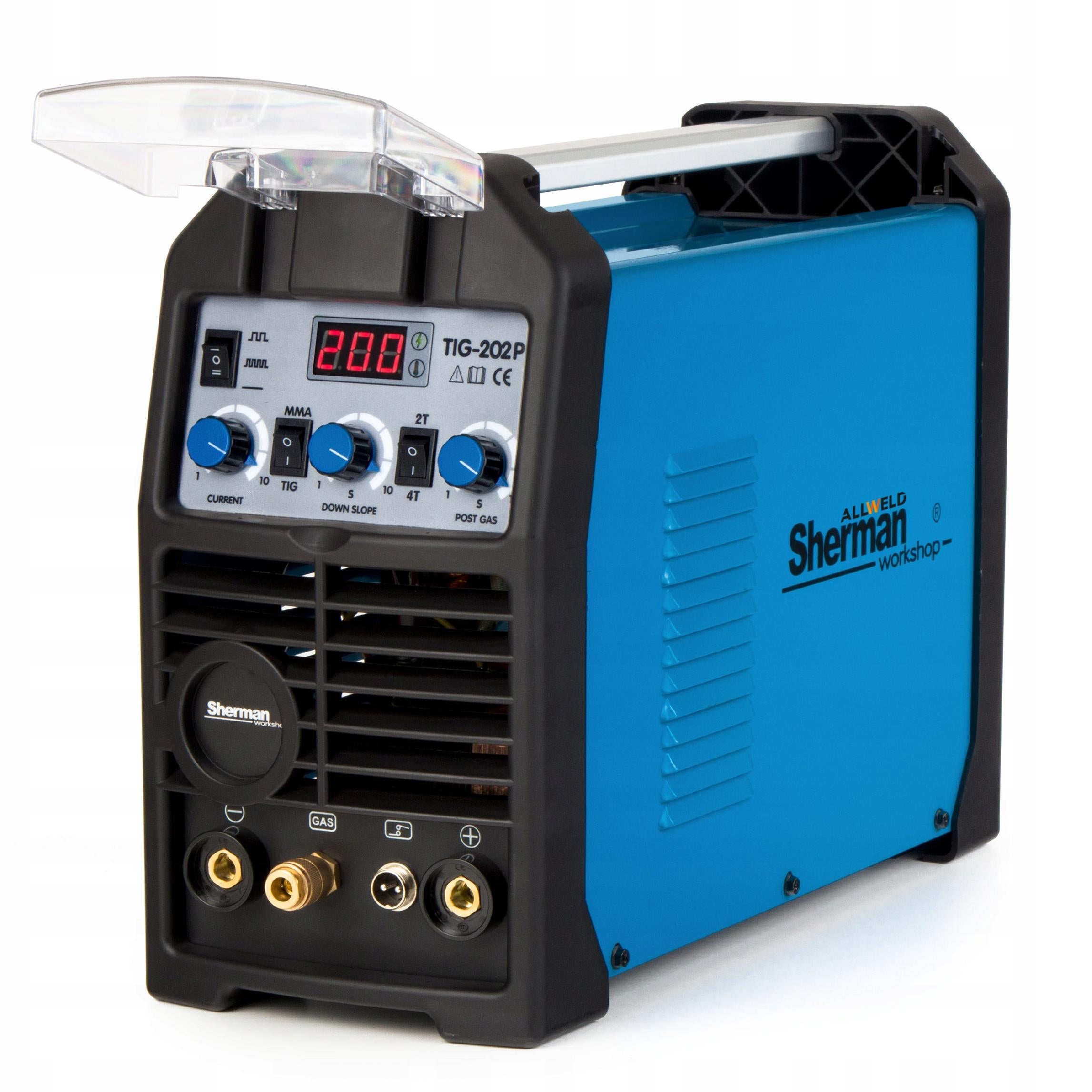 INVERTER WELDING MACHINE INVERTER SHERMAN TIG 202P MMA HF PULSE IGBT 200A 230V Manufacturer code Spawarka Sherman TIG 202P HRS xc
