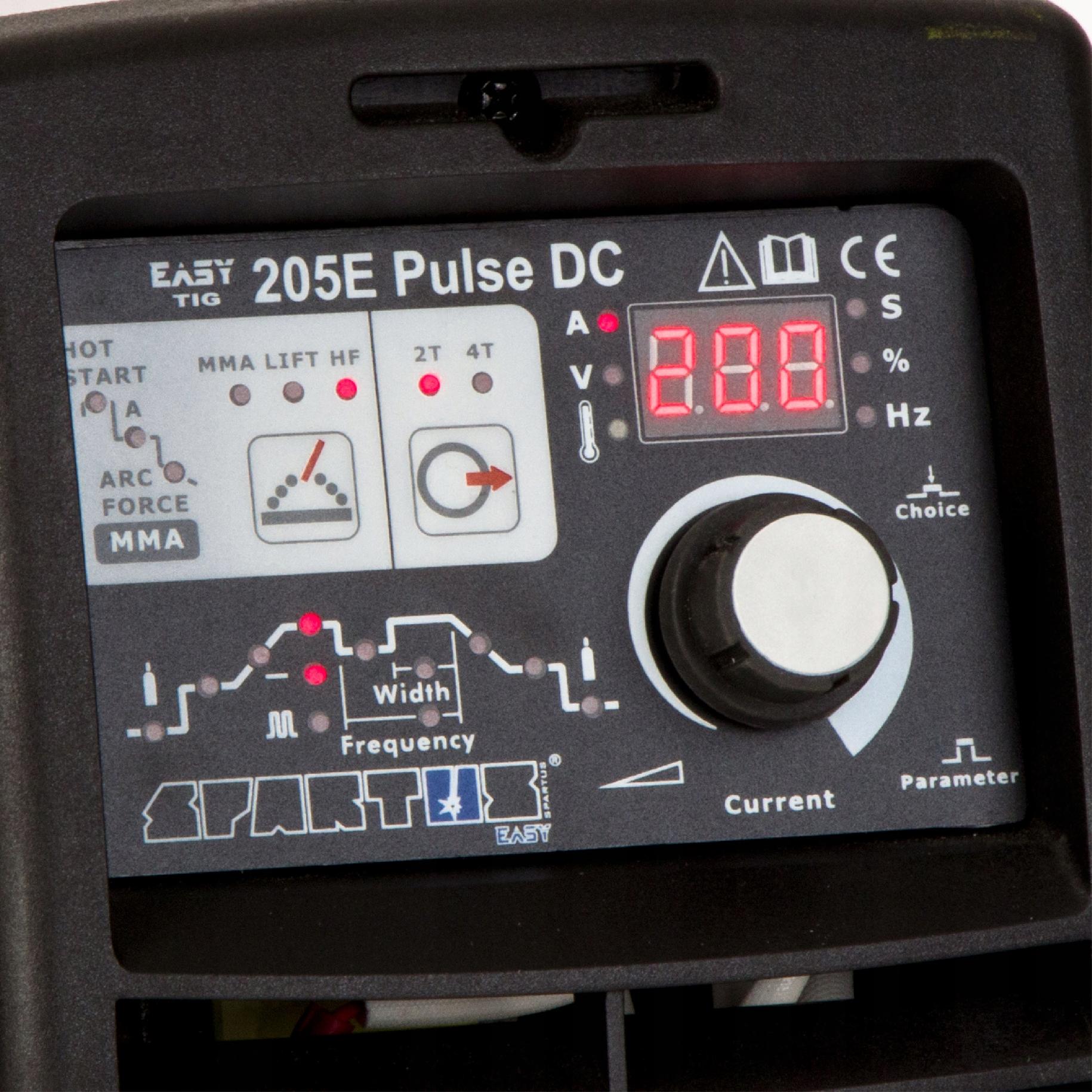 INVERTER WELDING MACHINE INVERTER SPARTUS EASY TIG 205E PULSE DC MMA 230V 200A Brand Spartus