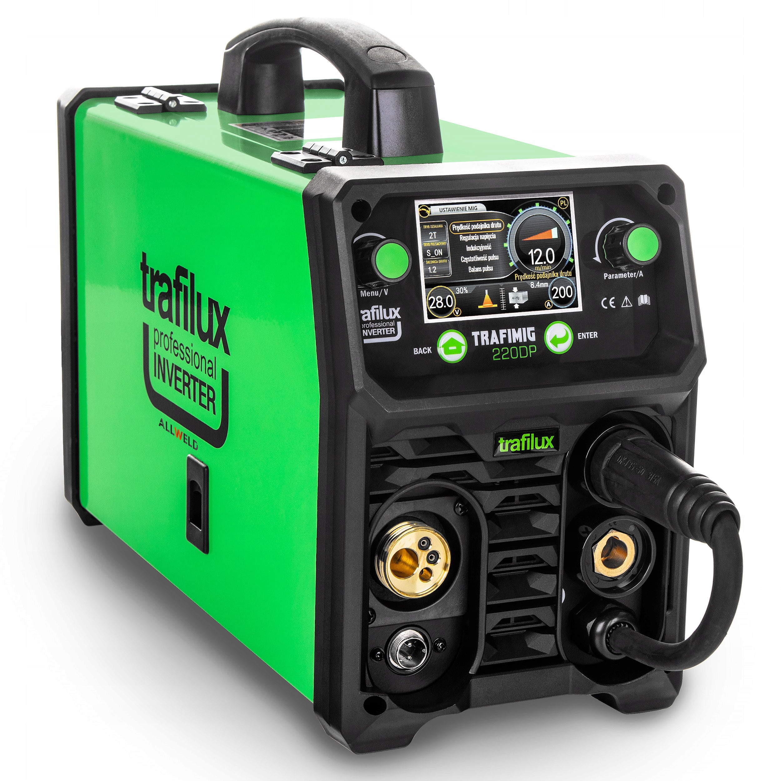INVERTER WELDING MACHINE INVERTER TRAFILUX MIG 220 DUAL PULSE MMA TIG 200A 230V Brand Trafilux