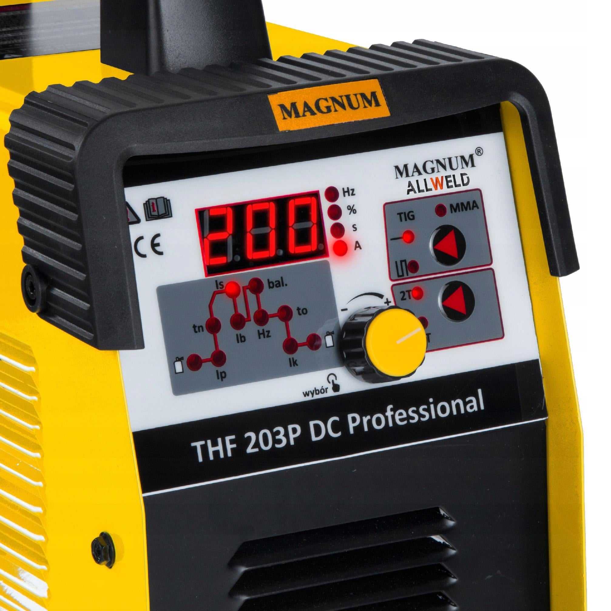 INVERTER WELDING MACHINE MAGNUM THF 203P TIG DC MMA PULSE IGBT HF 230V 200A HF Brand Magnum