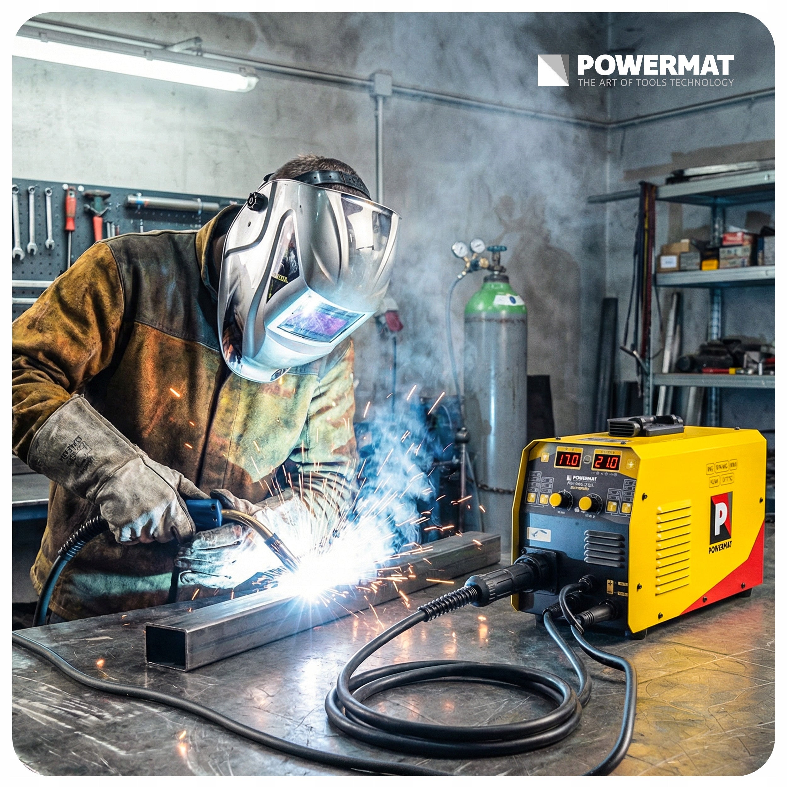 INVERTER WELDING MACHINE MIGOMAT SEMI-AUTOMATIC 210A MIG MAG MMA TIG LIFT SYNERGY Welding methods MIG/MAG MMA TIG