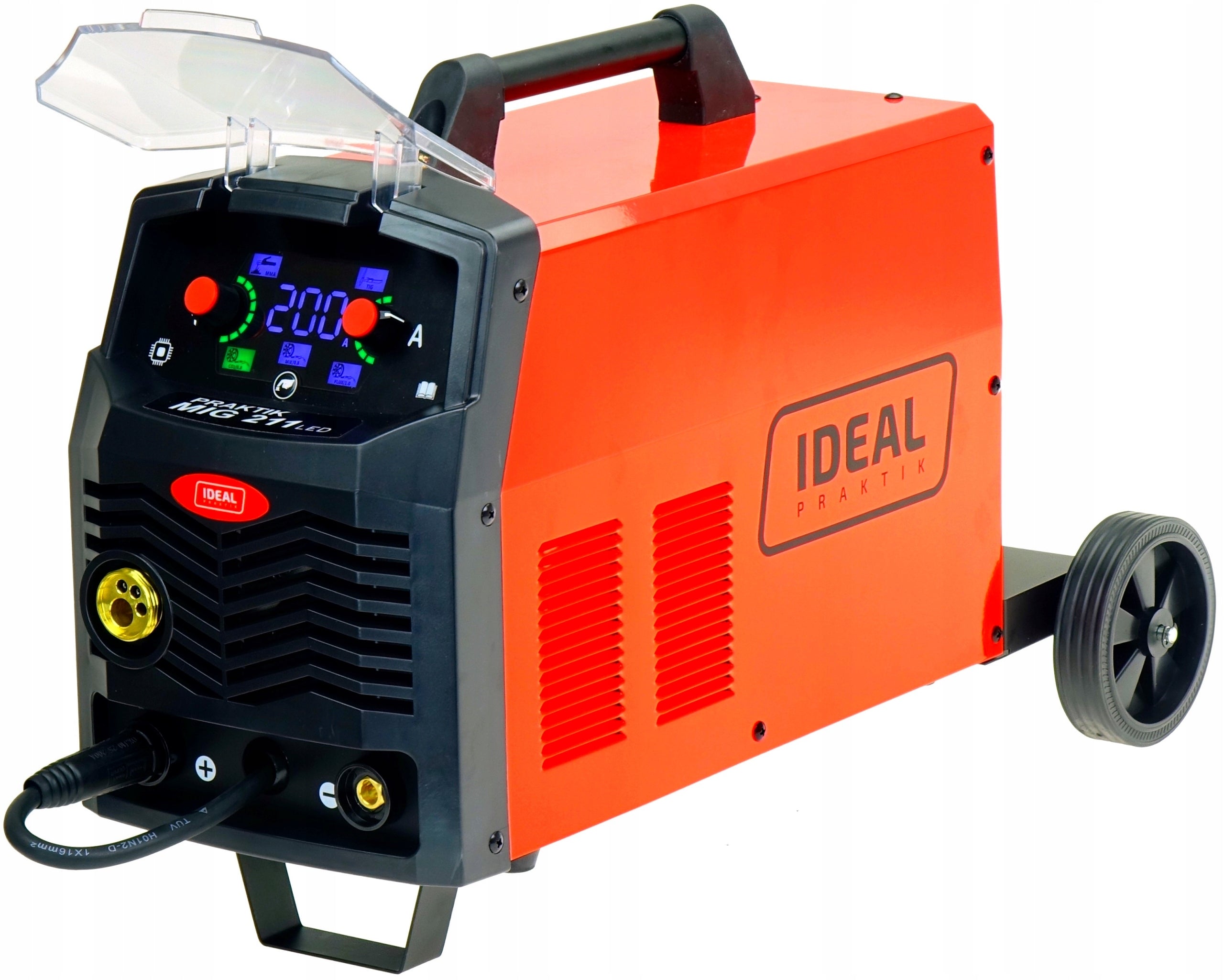 INVERTER WELDING MACHINE MIGOMAT SEMI-AUTOMATIC IDEAL PRAKTIK MIG 211 SYNERGIC LED Brand no brand