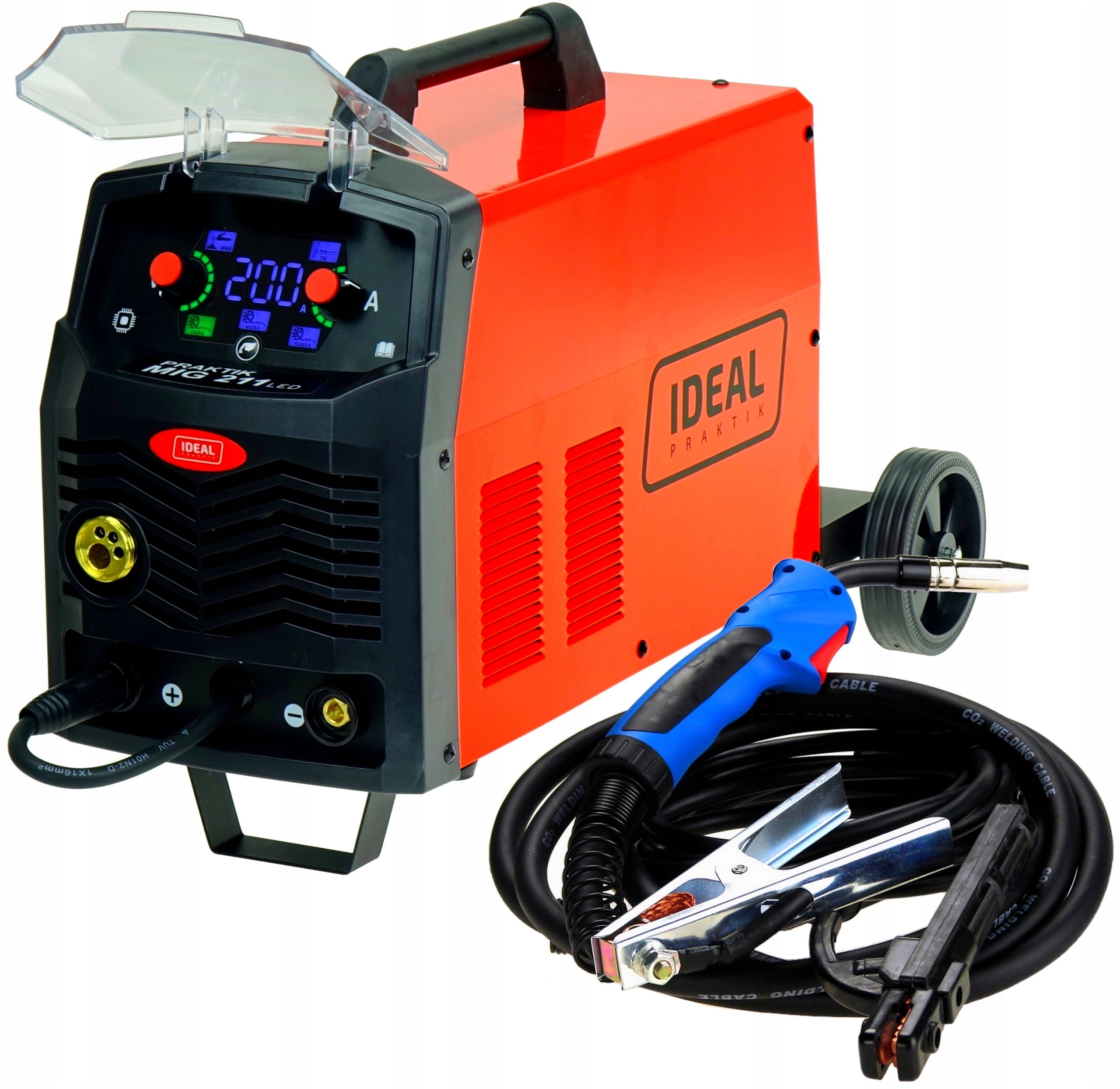 INVERTER WELDING MACHINE MIGOMAT SEMI-AUTOMATIC IDEAL PRAKTIK MIG 211 SYNERGIC LED Manufacturer code 605233186
