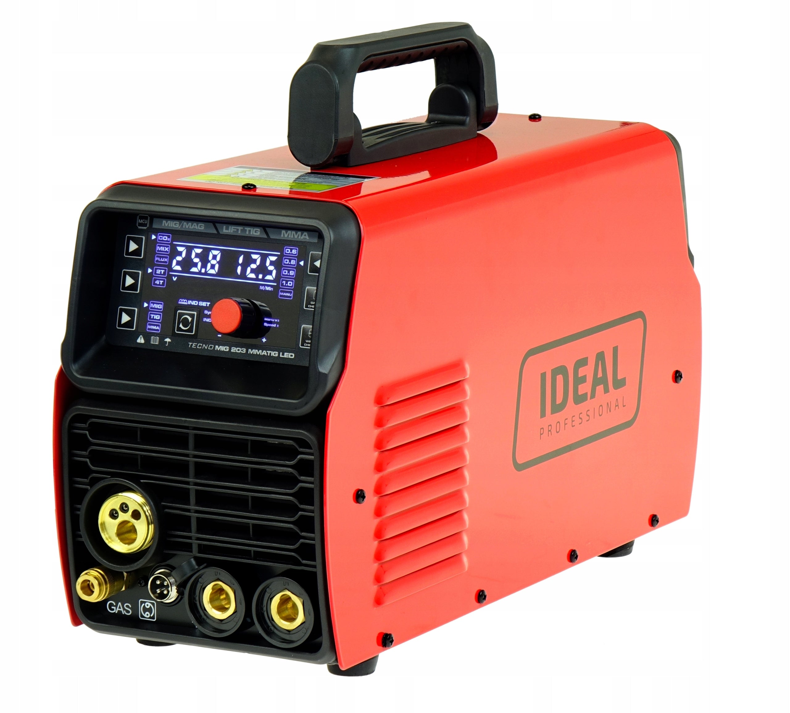 INVERTER WELDING MACHINE MIGOMAT SEMI-AUTOMATIC IDEAL TECNOMIG 203 LED SYNERGY TIG Packaging status original