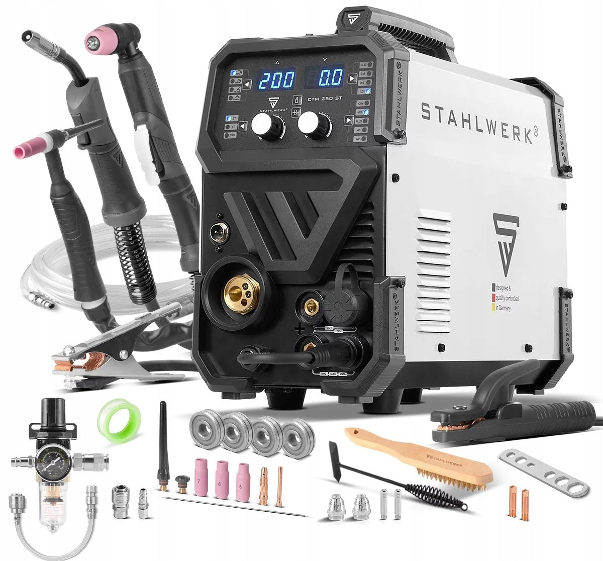 INVERTER WELDING MACHINE MIGOMAT SEMI-AUTOMATIC STAHLWERK CTM-250 ST 4IN1 PLASMA TIG Packaging status original