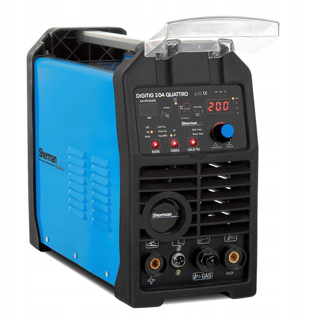 INVERTER WELDING MACHINE PLASMA CUTTER SHERMAN DIGITIG 204 QUATTRO 200A Packaging status original