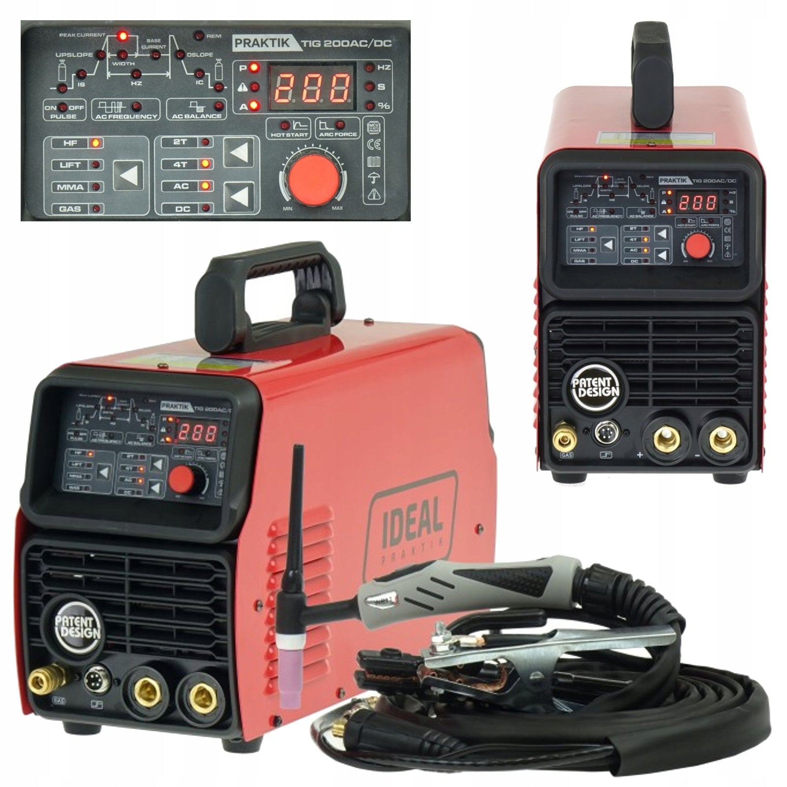 INVERTER WELDING MACHINE PRAKTIK TIG 200 AC/DC PULSE IDEAL