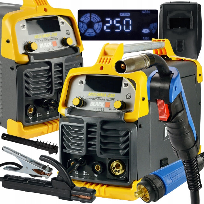 INVERTER WELDING MACHINE SEMI-AUTOMATIC MIGOMAT MIG MAG MMA FLUX TIG 250A 2/4T GAS
