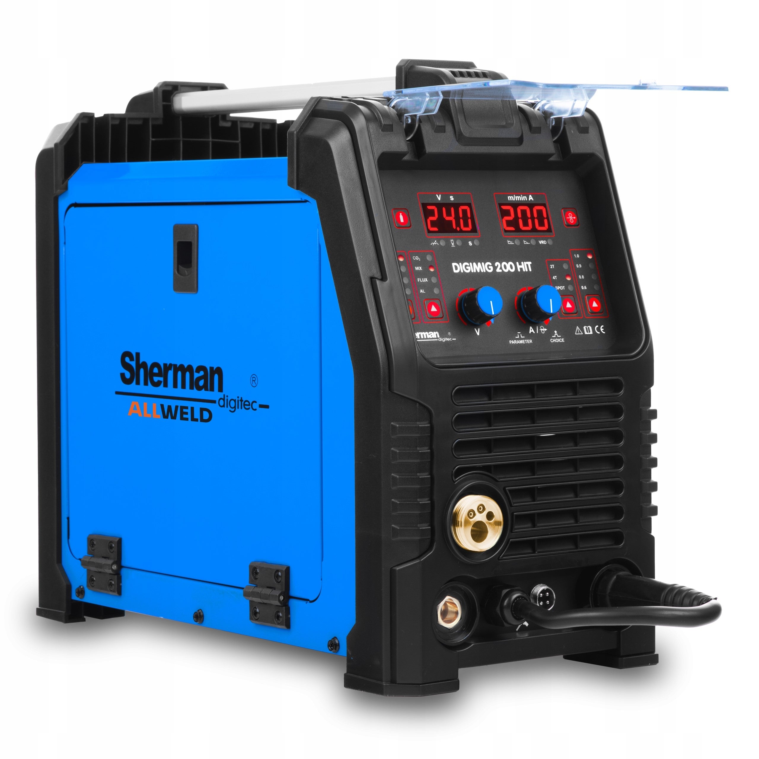 INVERTER WELDING MACHINE SHERMAN DIGIMIG 200 HIT SYNERGY MIG MMA TIG 200A 230V Packaging status original