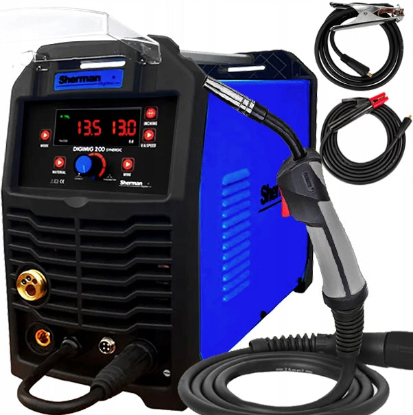 INVERTER WELDING MACHINE SHERMAN DIGIMIG 200 SYNERGY