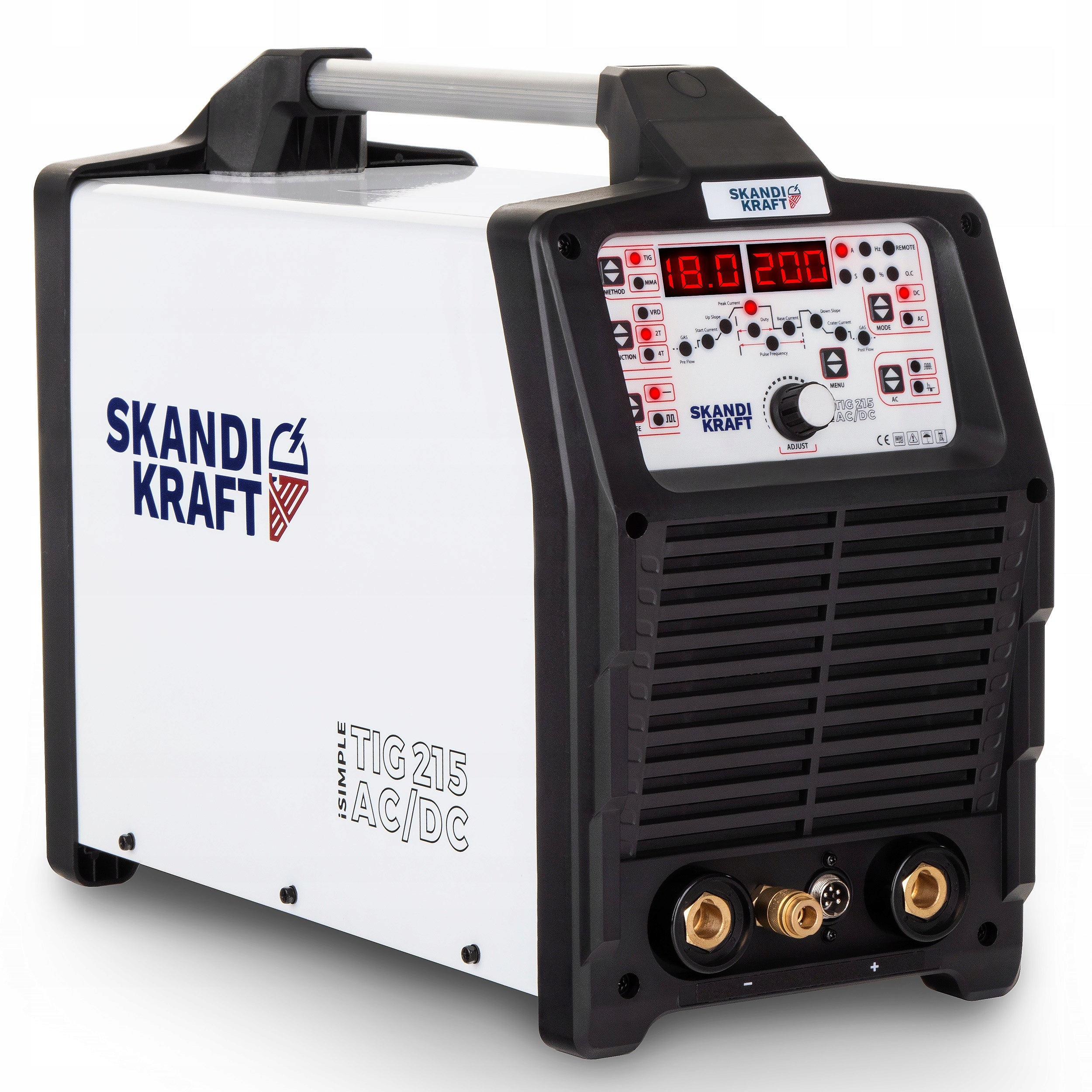 INVERTER WELDING MACHINE SKANDI KRAFT TIG 215 AC/DC MMA 230V 200A PULSE Manufacturer code iSIMPLE TIG 215 ACDC