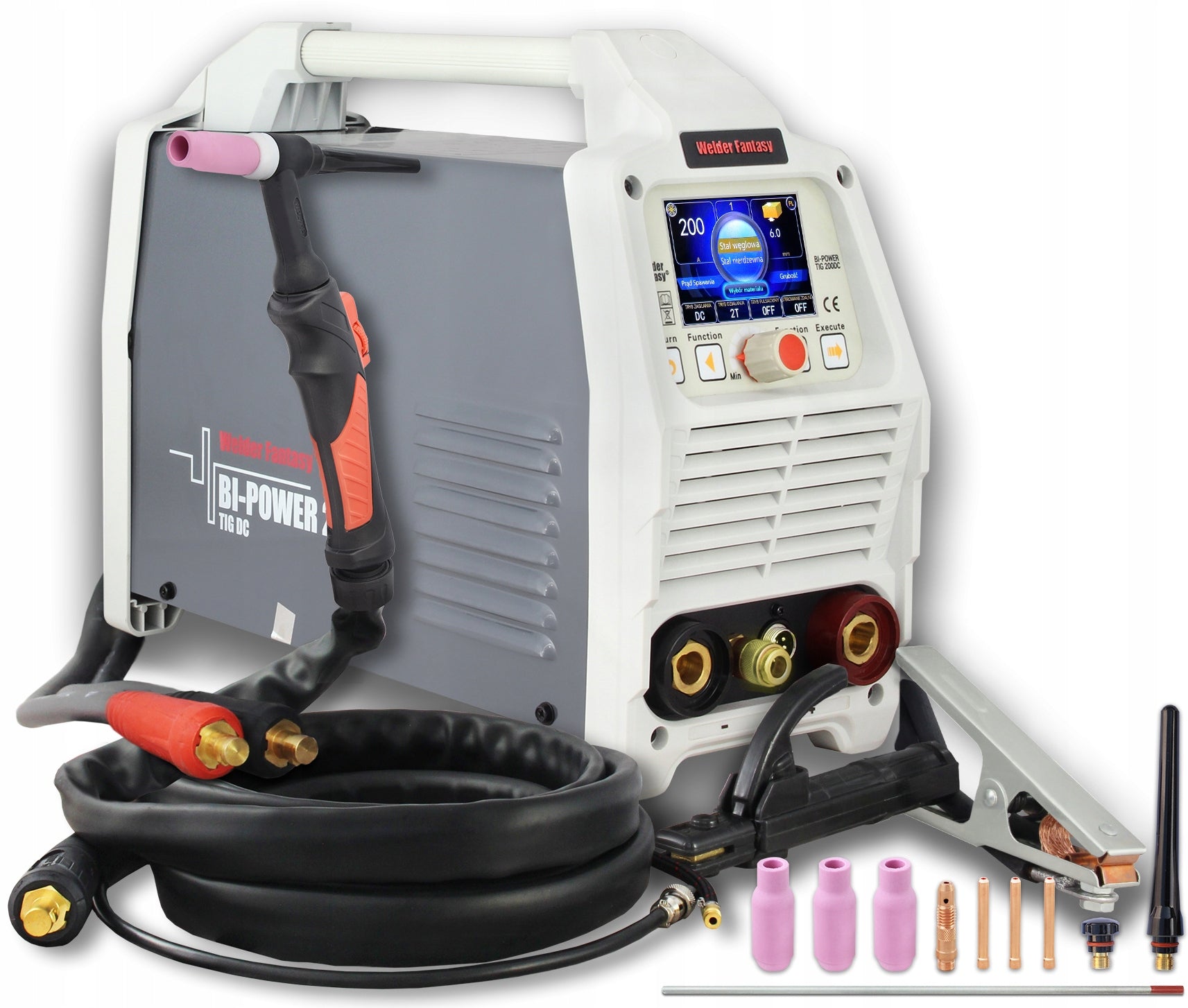 INVERTER WELDING MACHINE TIG DC BI-POWER 200 PULSE SYNERGY SPOT MMA