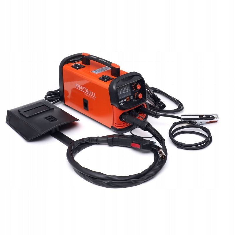 INVERTER Welder FLUX MIG MMA LIFT TIG 250A SEMI-AUTOMATIC 4in1 Power consumption 2.6 kVA