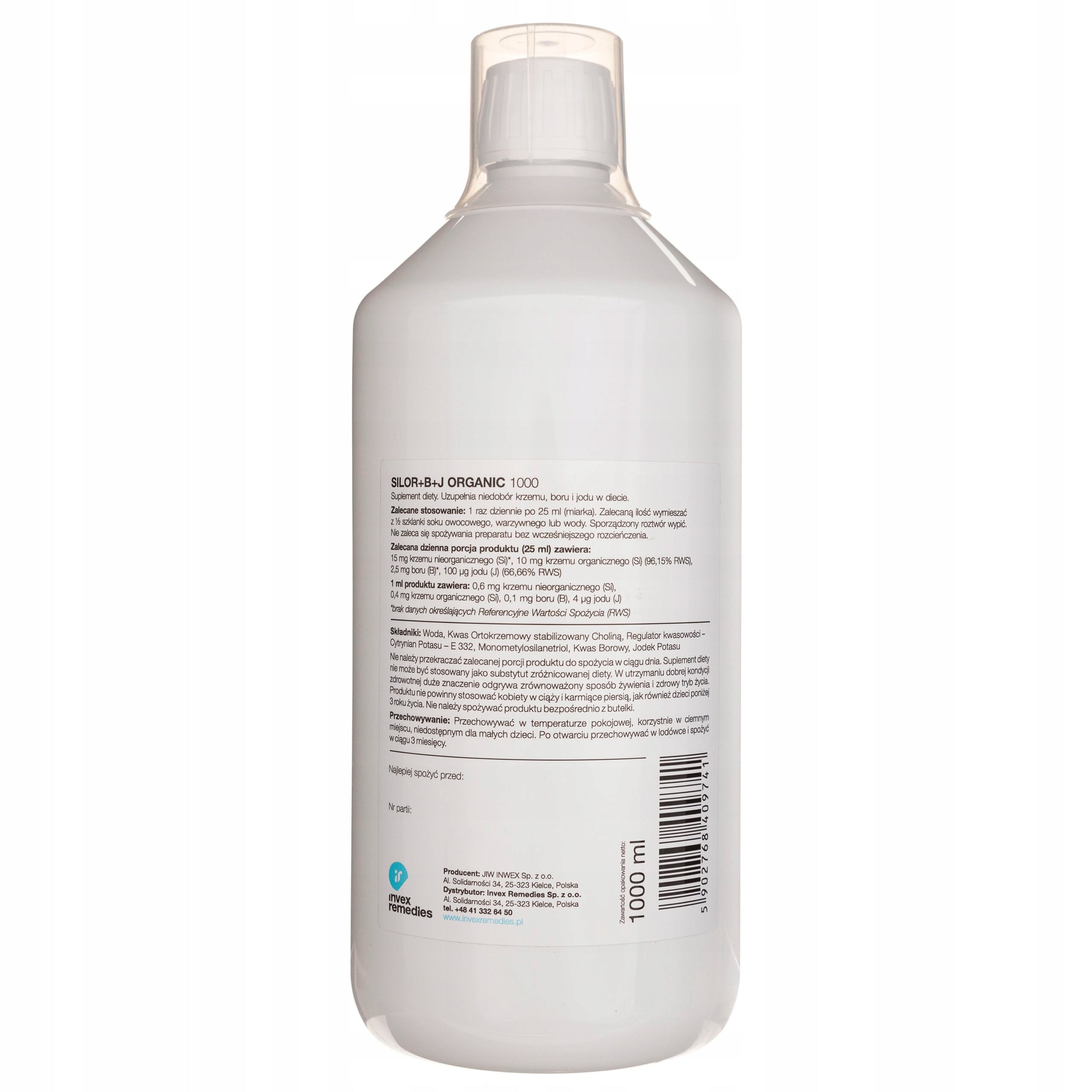 INVEX REMEDIES SILICON WITH BORON AND IODINE SUPPLEMENT Medical device no