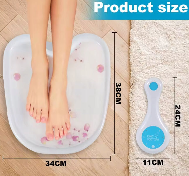 IONIC FOOT BATH WITH MASSAGE CLEANSING AND DEEP RELAXATION DETOX SET Packaging status original