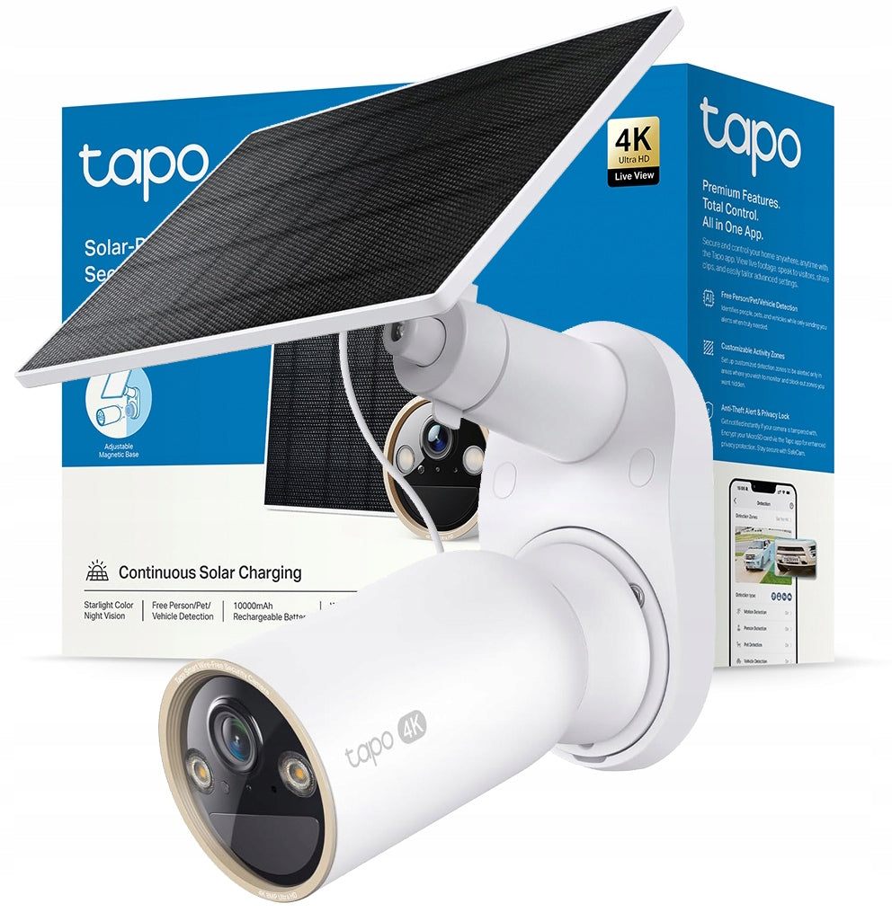 IP CAMERA FOR MONITORING TP-LINK TAPO C460 KIT WITH SOLAR PANEL IP66 4K