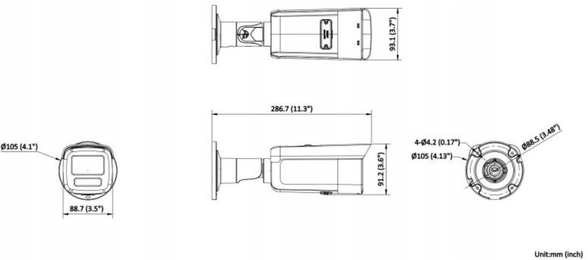 IP CAMERA HIKVISION DS-2CD2T46G2H-2I(2.8mm)(eF) 4MP DarkFighter (aw) Manufacturer code DS-2CD2T46G2H-2I(2.8MM)(EF)