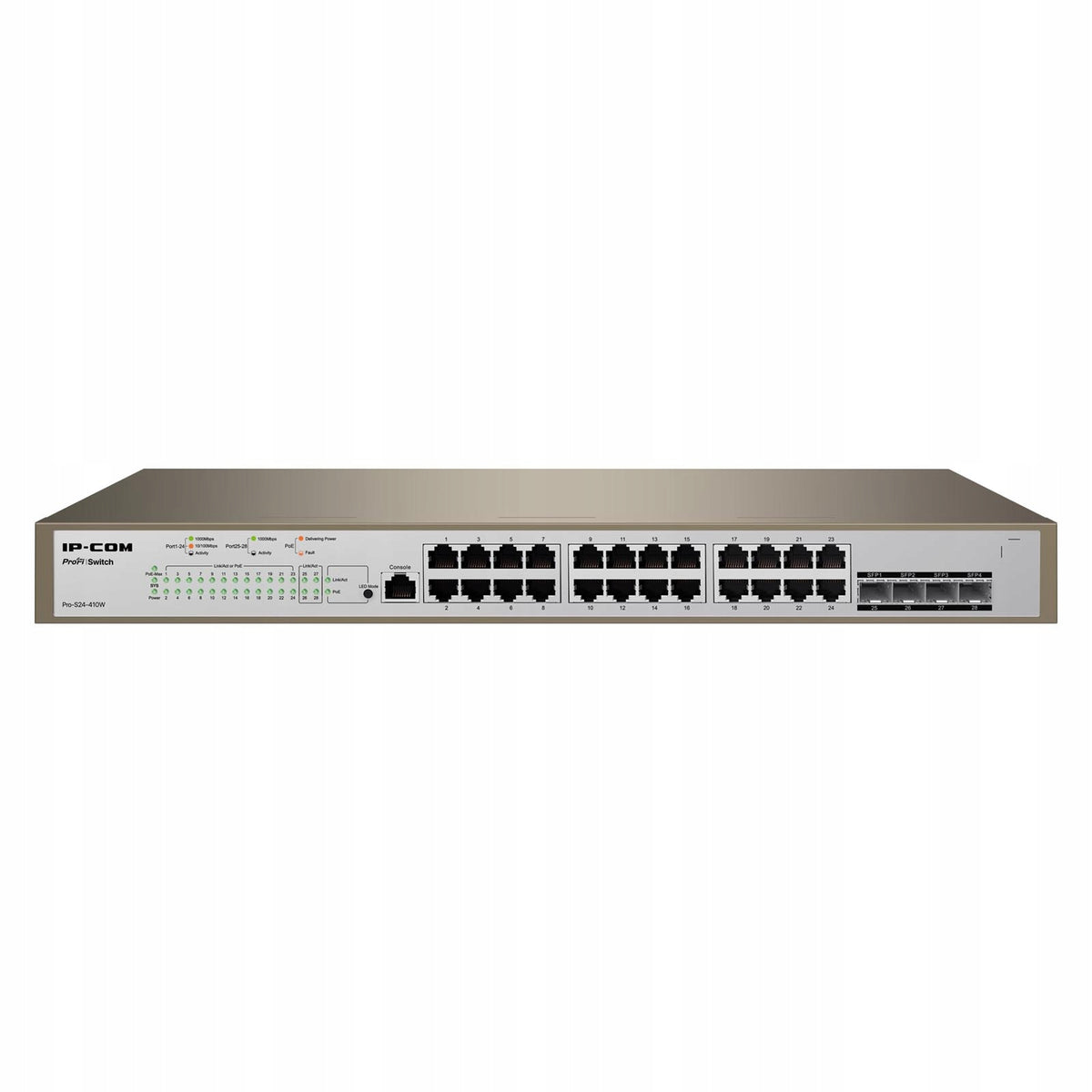 IP-COM Pro-S24-410W PoE Switch, 24xGE, 4xSFP