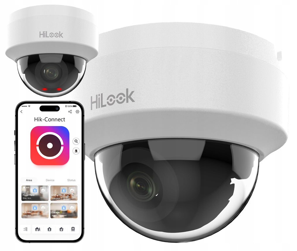 IP Camera 4MPx/2K IPC-D141H-C HiLook by Hikvision Internal PoE