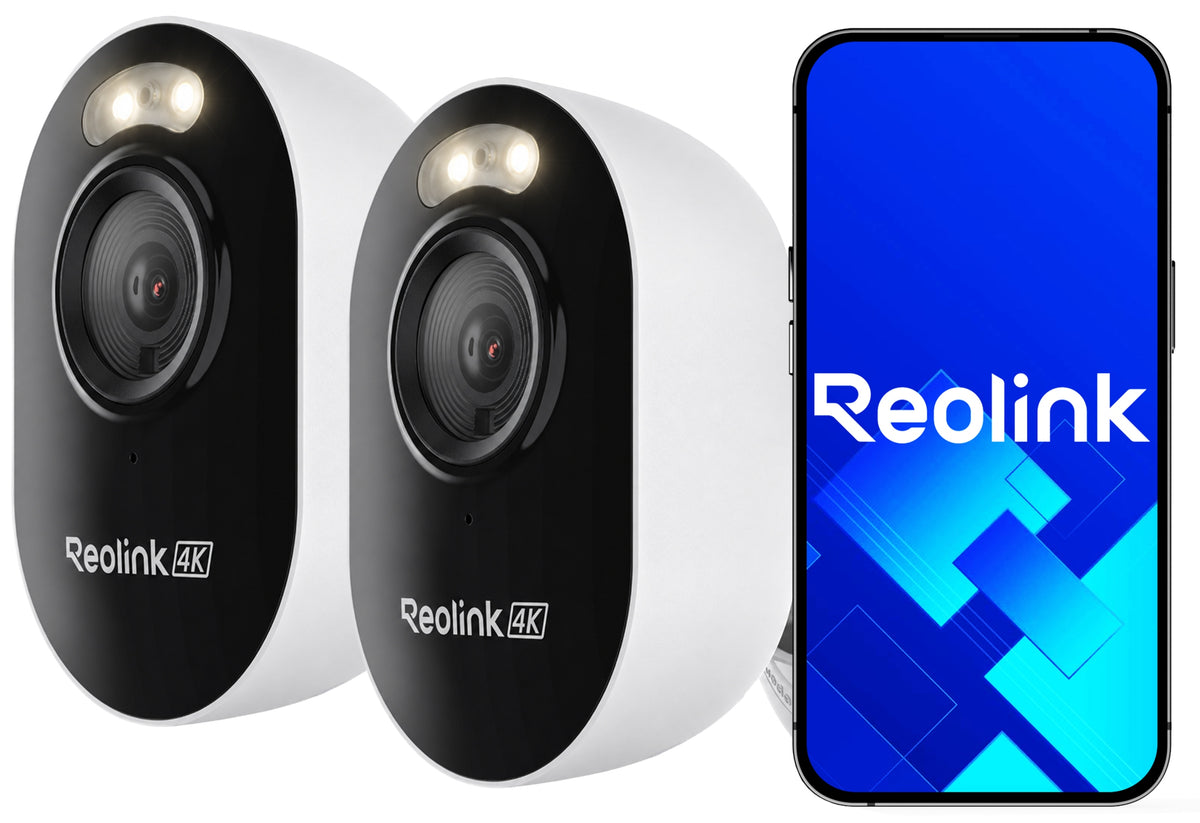 IP Camera 8MPx 4K 2-Pack Night Reolink E450 WiFi MicroSD Microphone 512GB