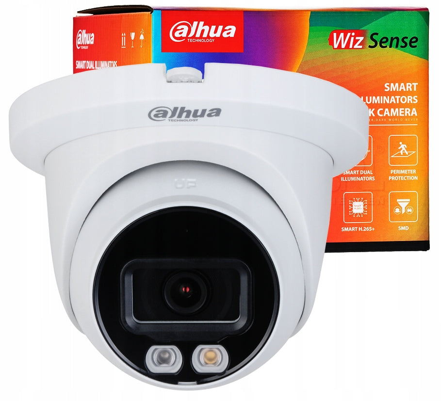 IP Camera Dahua 4MPX 2K+ IPC-HDW2449TM-S-IL-0280B SMART DUAL ILLUMINATION Brand Dahua