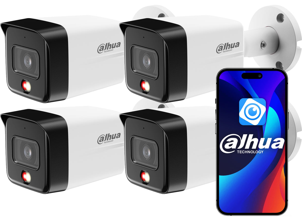 IP Camera Dahua 6MPx IPC-HFW1639TC-A-IL-0280B-S6 4pcs Set