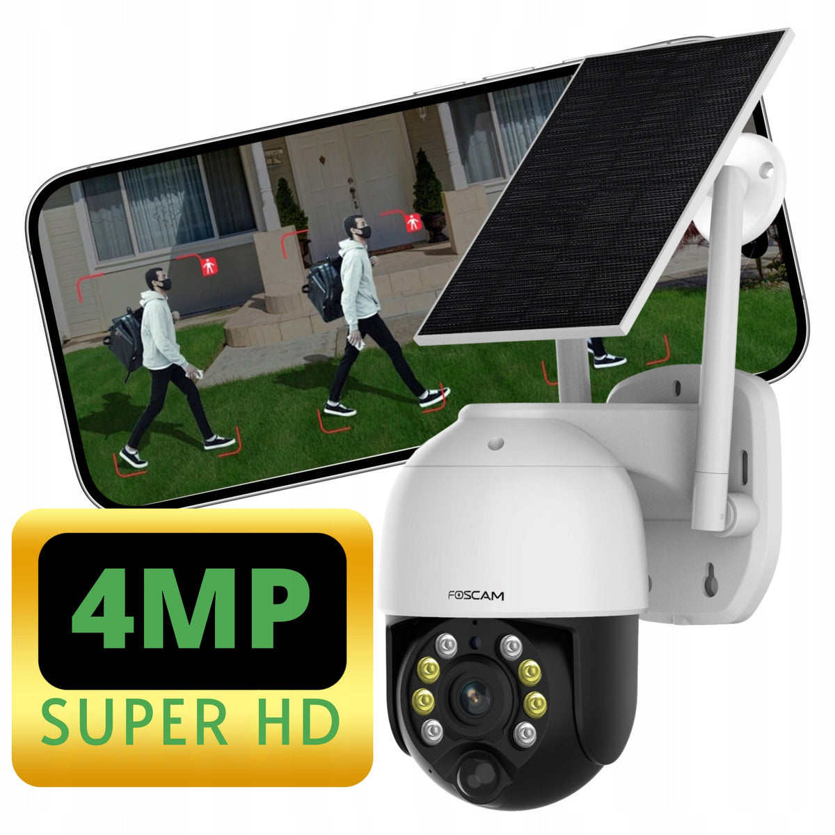 IP Camera FOSCAM B4 4MP WiFi Rotating IR Outdoor Smart HD