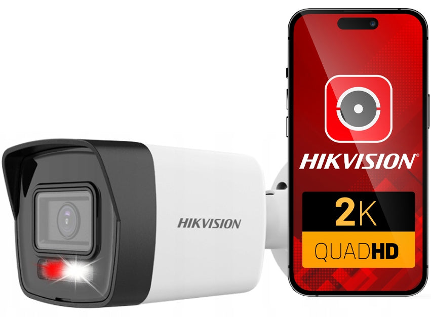 IP Camera Hikvision 4MPx Wide Angle 2.8mm Outdoor 2CD1041G2-LIU