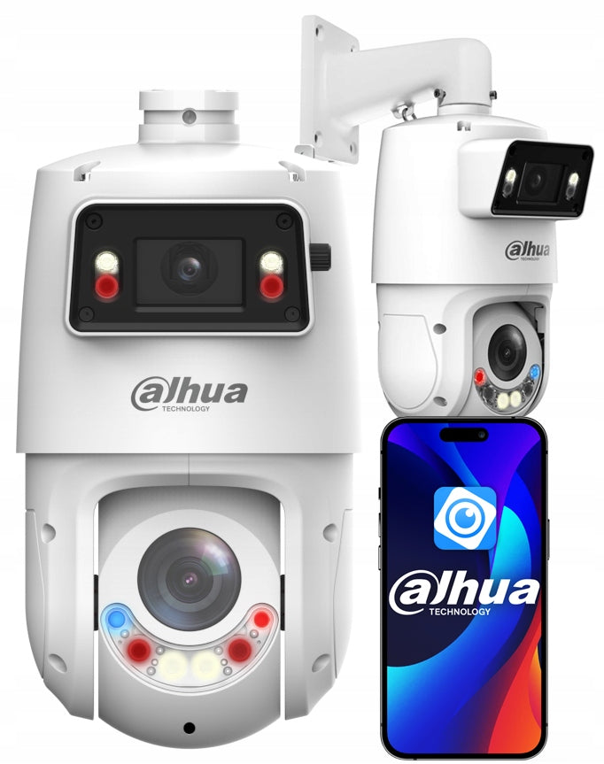 IP Camera Rotating Dahua 8MP (4MP+4MP) X-Spans SDT4E425-4F-GB-A-PV AI SMD