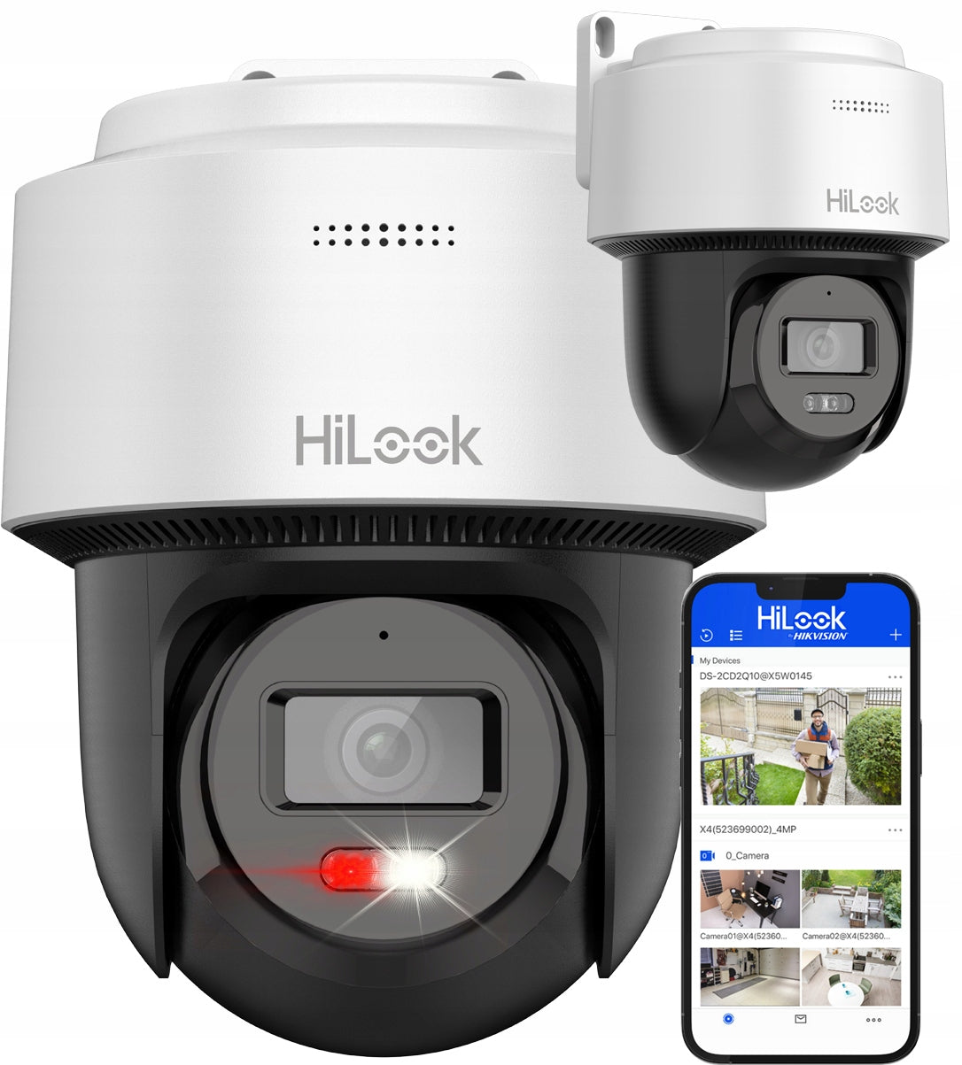 IP Camera Rotating PoE 4Mpx PTZ-N4MP-P HiLook Speaker Microphone Autotracking