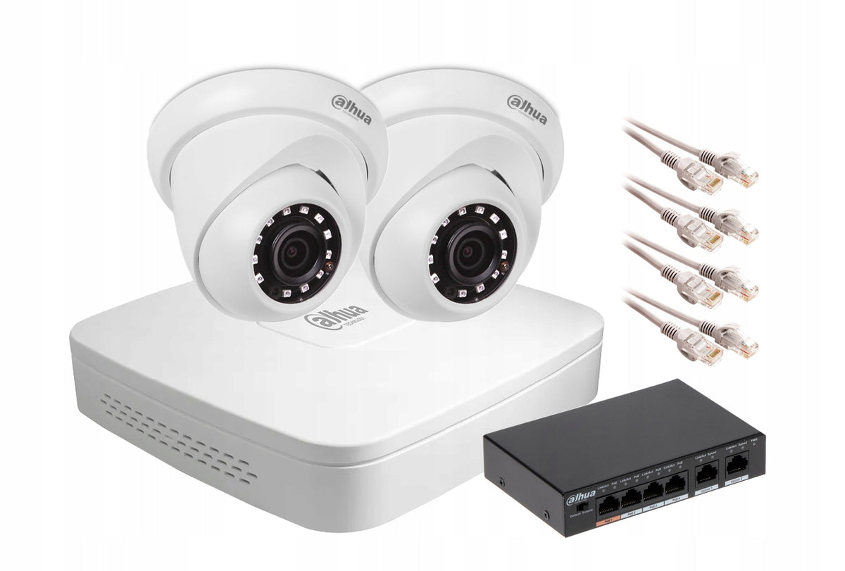 IP MONITORING KIT DAHUA NVR DOME 4MPX