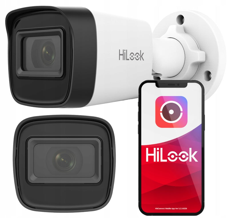 IP Monitoring Kit 4MPx 2K+ 8 Outdoor PoE Cameras HiLook by Hikvision Packaging status original